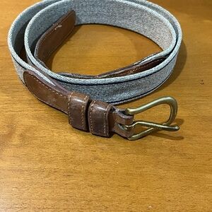 Coach Belt Women’s Wool Style 2701 85cm Leather Beige Brown